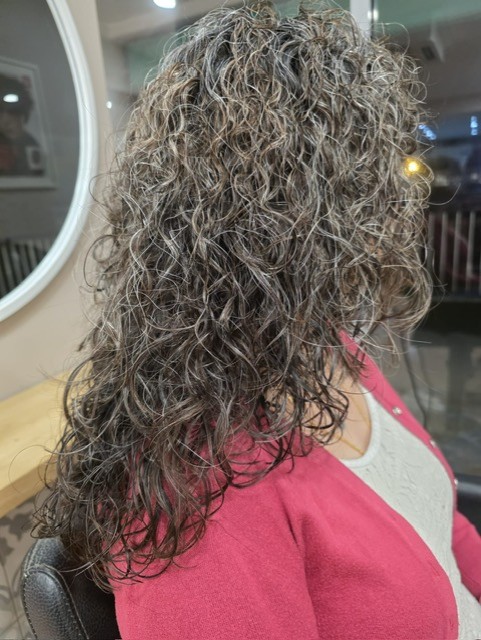 long natural curl perm